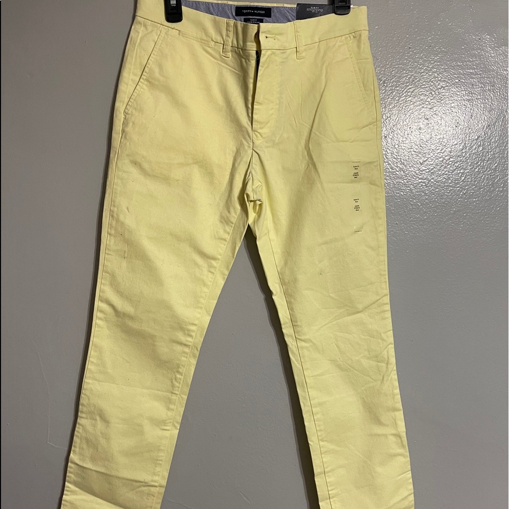 Tommy hilfiger yellow pants